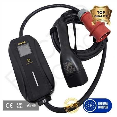 Carregador Carro Wallbox Portátil Trifásica EVSE 11Kw MOREK