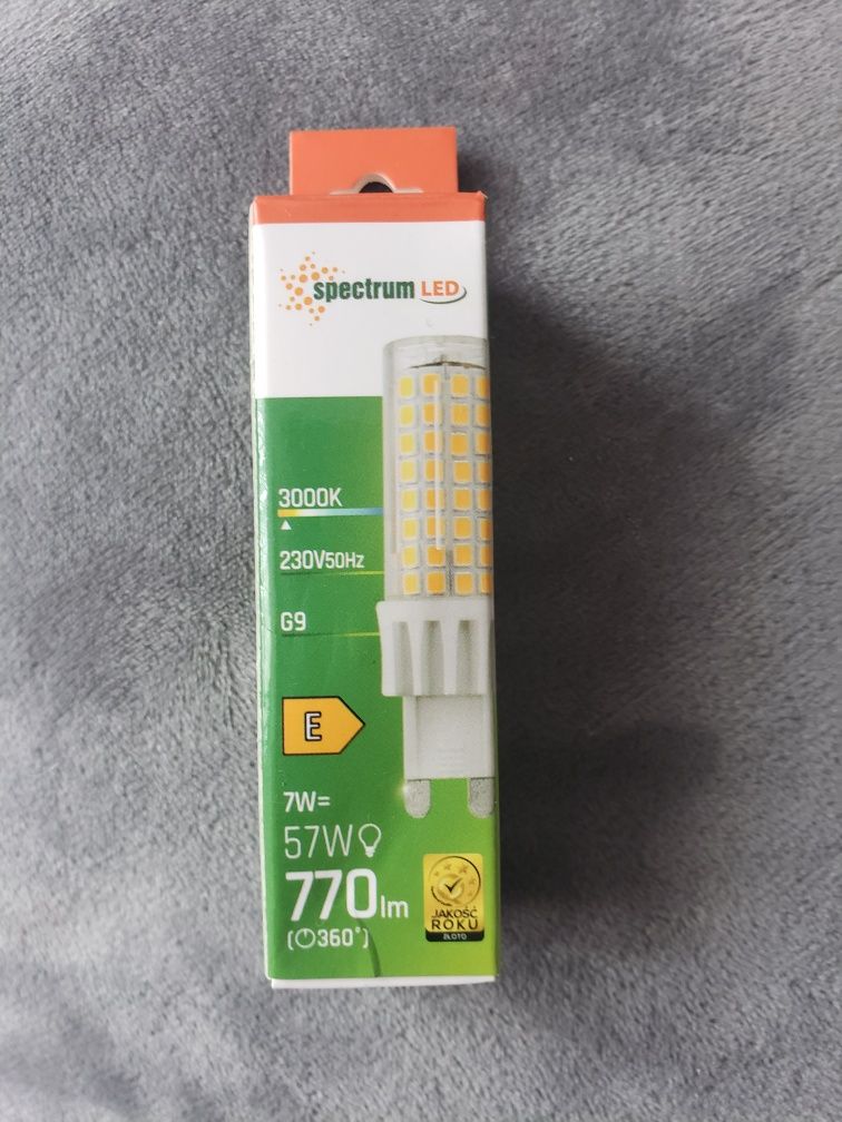 Żarówka spectrum LED G9 7W.