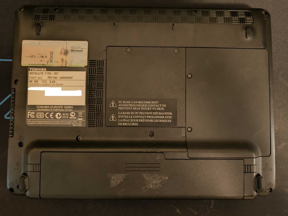 Computador Portátil Toshiba Satellite T110-107