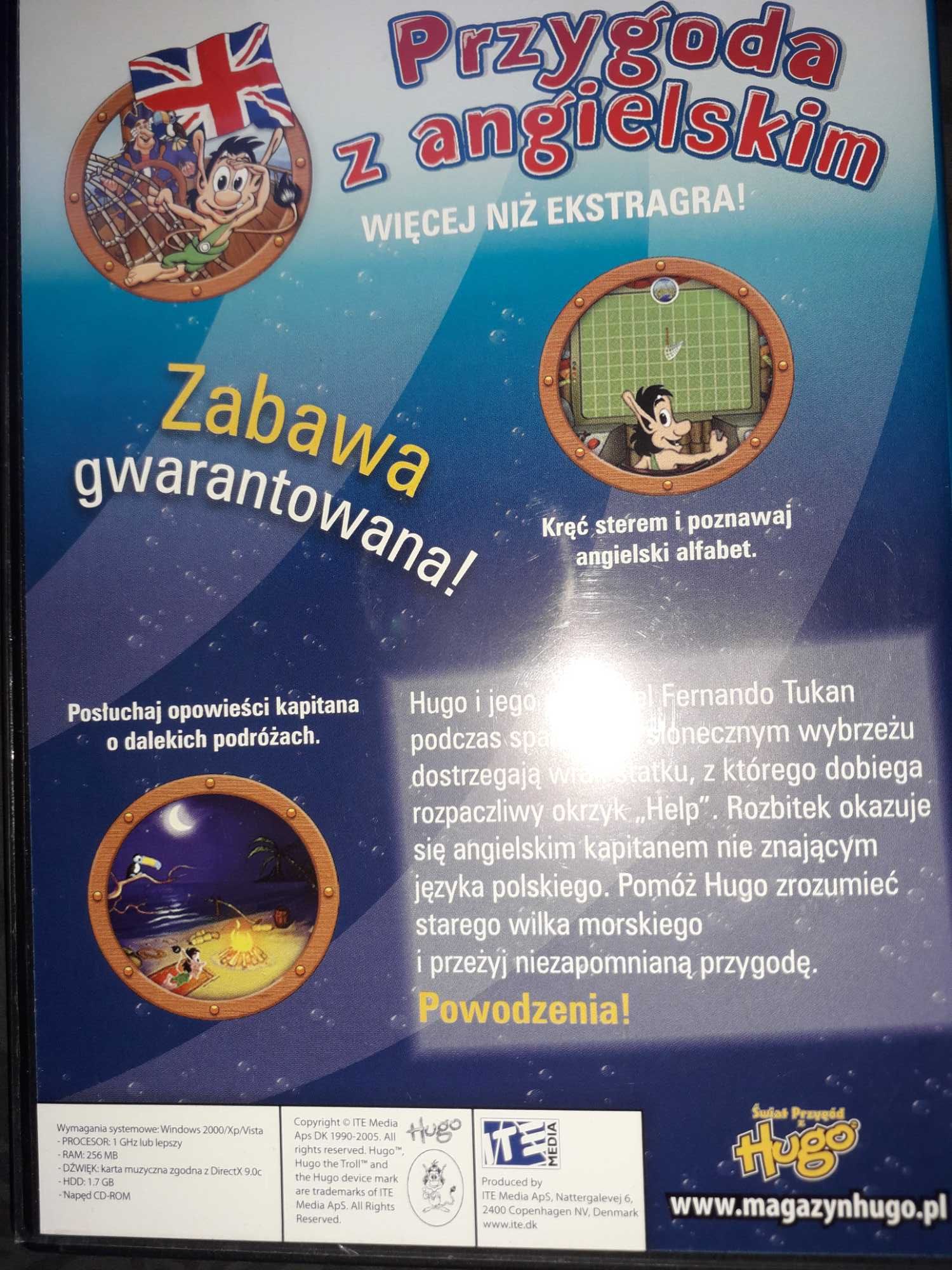 Hugo przygoda z angielskim PC cd-rom