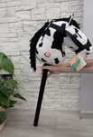 Hobby horse głowa konia na kiju 70 cm