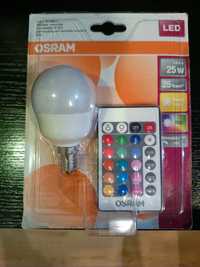 Żarówka LED Osram E14 5,5W + pilot.