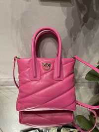 Pinko mini Puff shopping Nowa torebka różowa oryginał