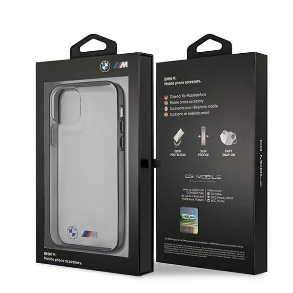 Etui BMW Sandblast do iPhone 12 Mini - Przezroczysty Hardcase