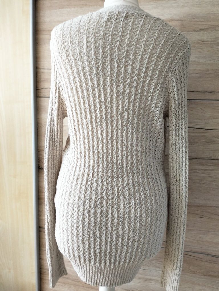 Szaro beżowy sweter; HOLLISTER; rozmiar XS