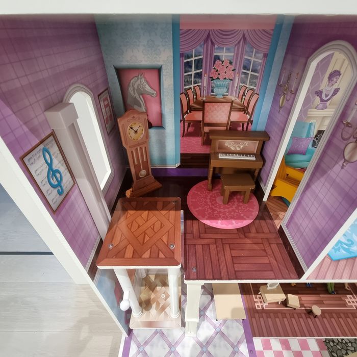 DUŻY Domek Piętrowy dla lalek KidKraft dla dzieci dziewczynki z drewna