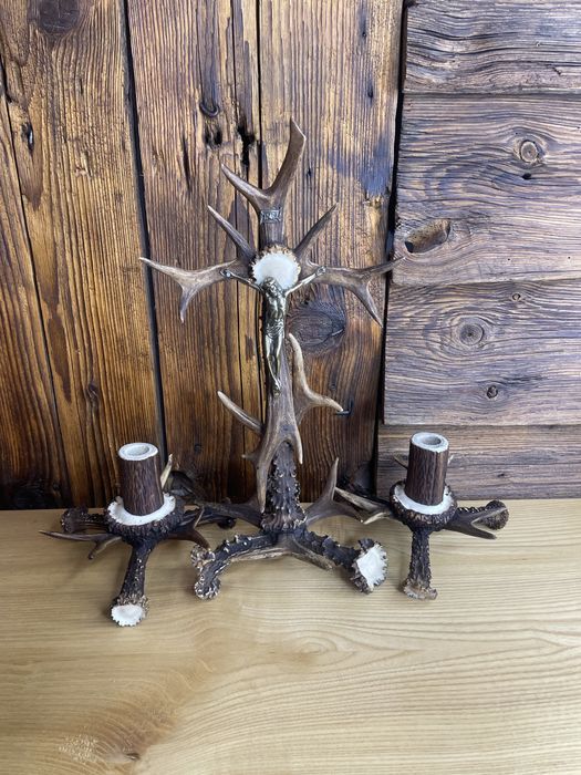 Kolędnik zestaw kolędowy wyrób z poroża poroże jeleń łoś P357