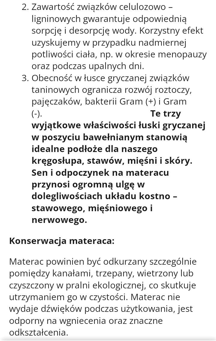 Materac rehabilitacyjny zdrowotny GRYKO-MED