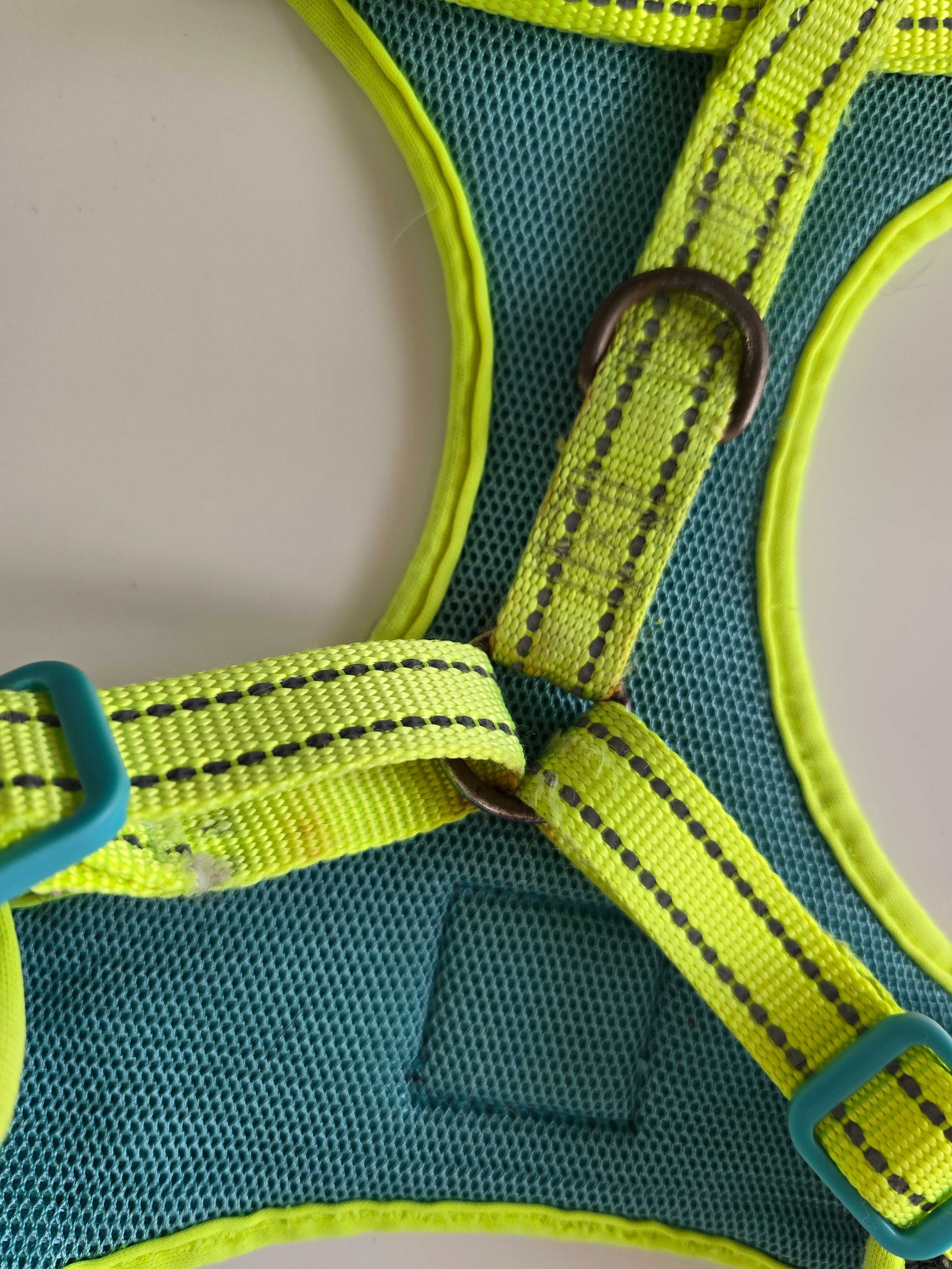 Szelki 3 PEAKS 55-77 cm dla psa miękkie  odblaskowe szczeniak