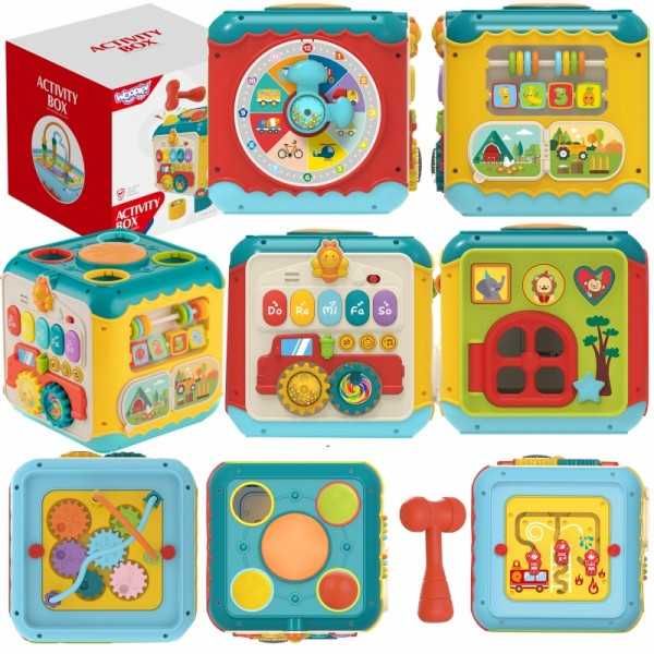 WOOPIE BABY Skrzynka Aktywności 6w1 - 18m+ kostka edukacyjna