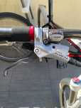 Peças de bicicleta, rolo de treino