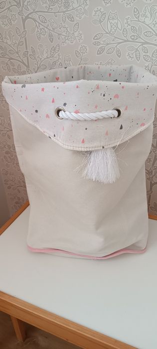 Home&you duży kosz na zabawki flaming do pokoju dziecięcego