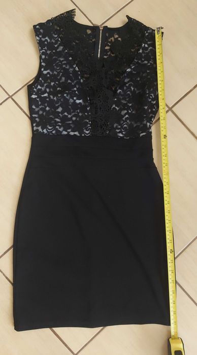 Czarna mini sukienka  r.38/m