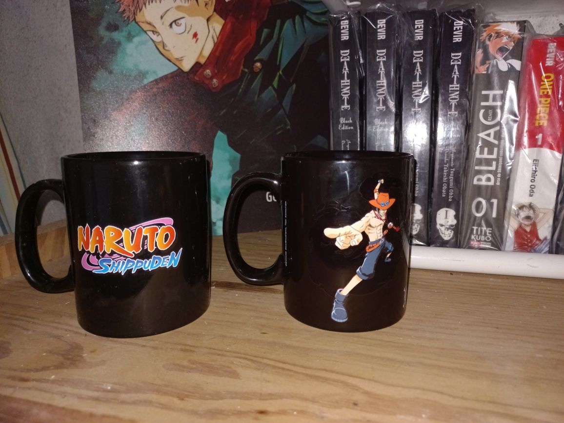 Canecas Magic Mug (Naruto Shippuden e One Piece)