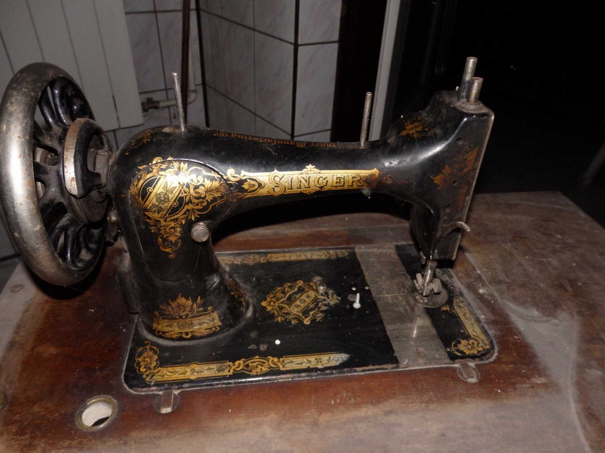 Singer maszyna do szycia patent 1882