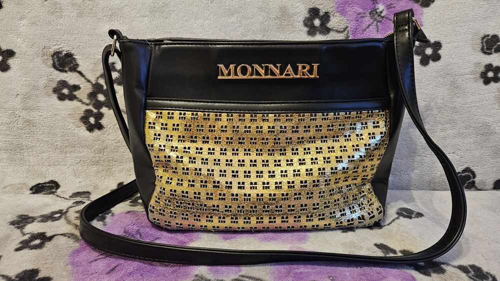 Torebka Monnari czarno-złota