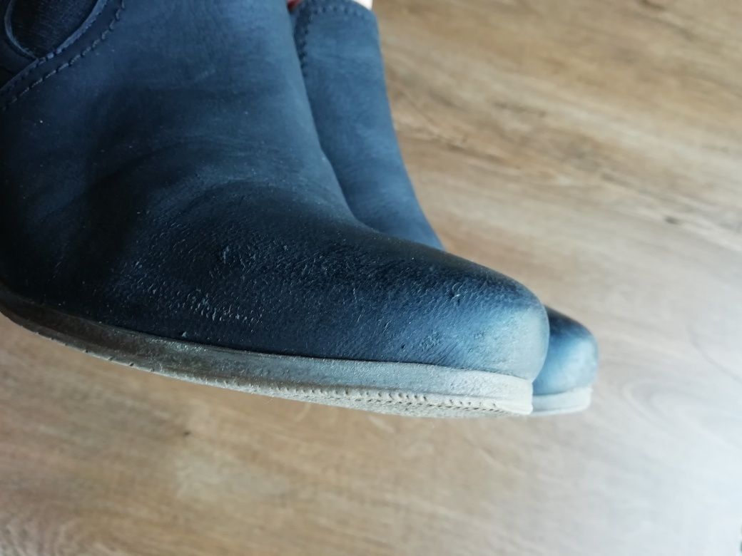 Botki damskie czarne rozmiar 38