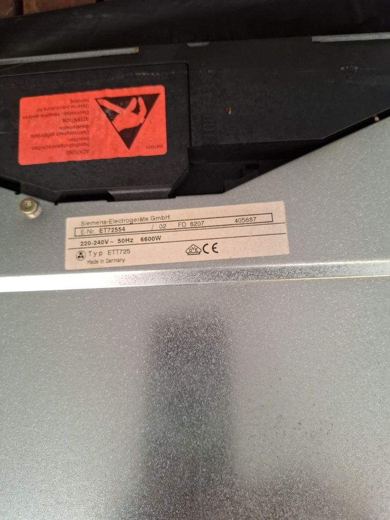 Placa vitroceramica Siemens