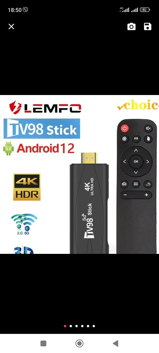 Android 11.0  Приставка SMART TV Q96 MAX 4K Black