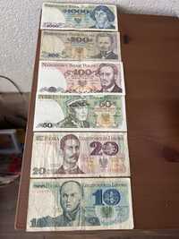 Banknoty rok 1982 do 1988