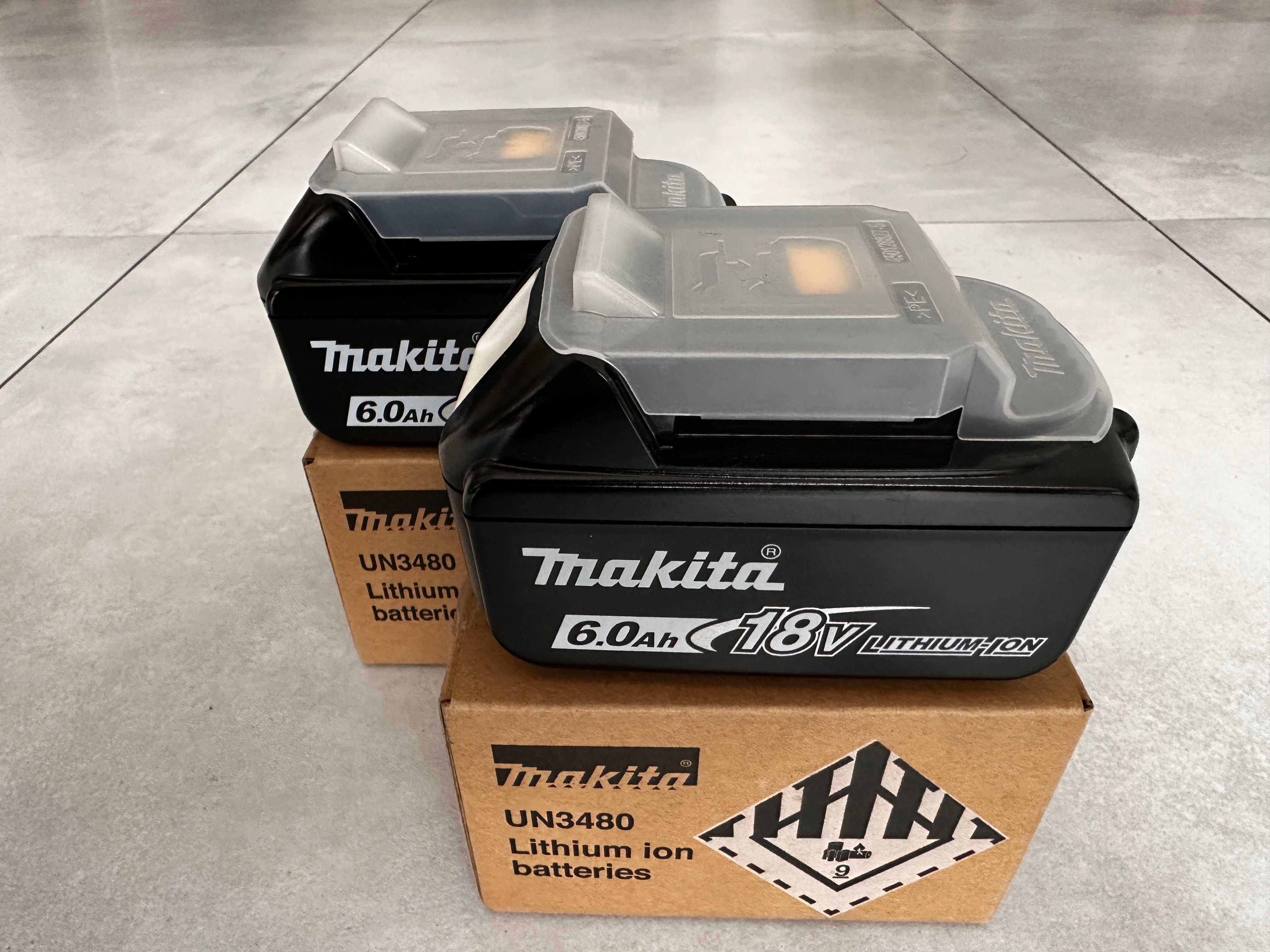Oryginalny Akumulator / Bateria MAKITA 18V 6Ah Li-Ion 2 szt. NOWE