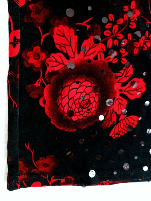 Bluzka w chińskim stylu, z cekinami