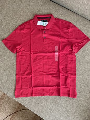 Новая футболка поло calvin klein (ck red polo ) с америки М,L,XL