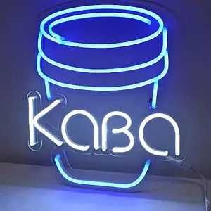 Яскраві неонові вивіски на замовлення для кафе, кав'ярні