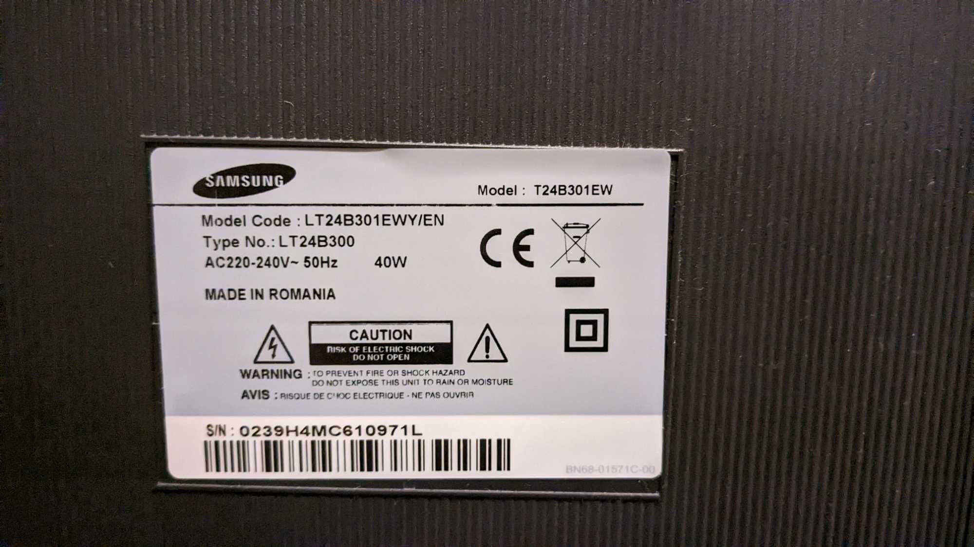 Televisão Samsung SyncMaster T24B301EW
