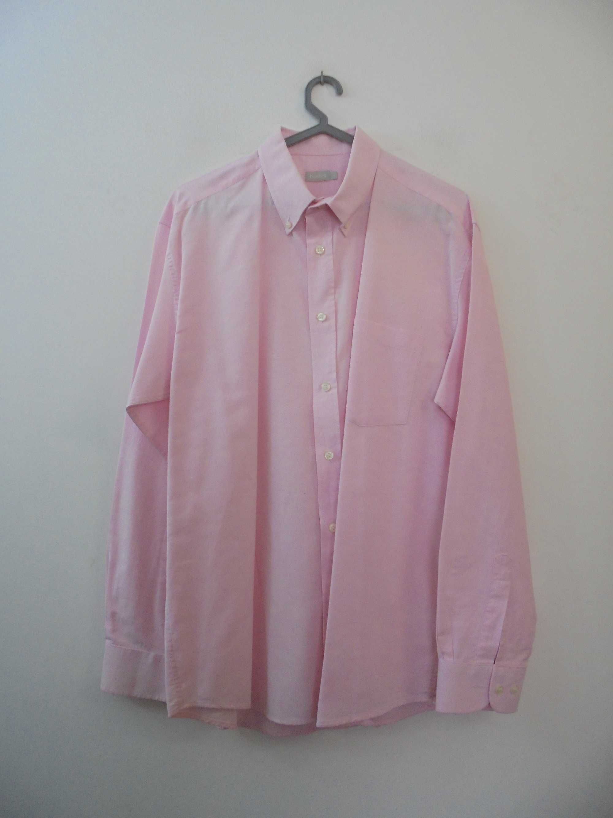 camisa de homem cor de rosa