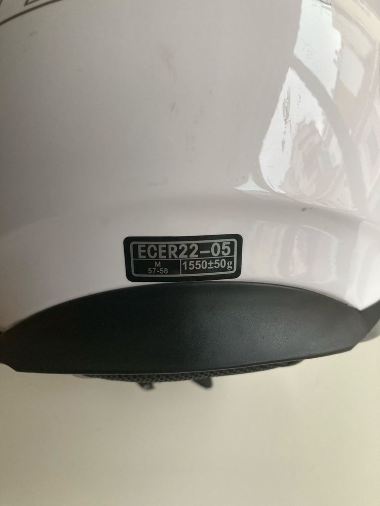 Capacete moto ls2 - branco - tamanho M