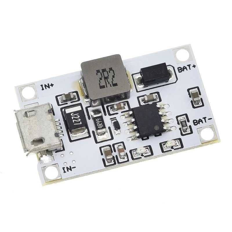 Повышающая плата зарядки LI-ion аккумуляторов 2S 8,4V от micro usb 5В