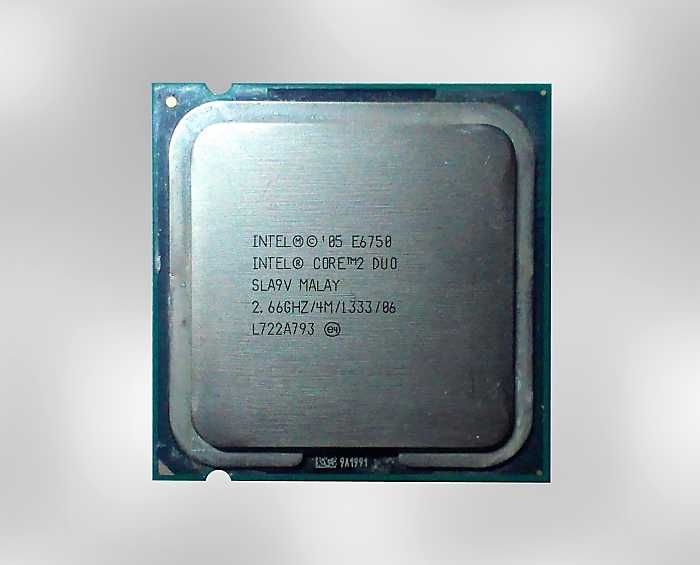 Процесcор Intel Core 2 Duo E6750 2.66GHz/4M/1333 (SLA9V) s775, tray