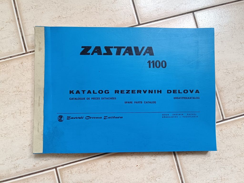 Książka - Zastava katalog części zamiennych 1976r.