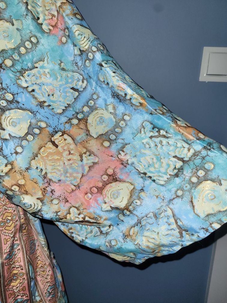 Kimono, narzutka, sukienka jedwabna, S, M, L, 36, 38, 40