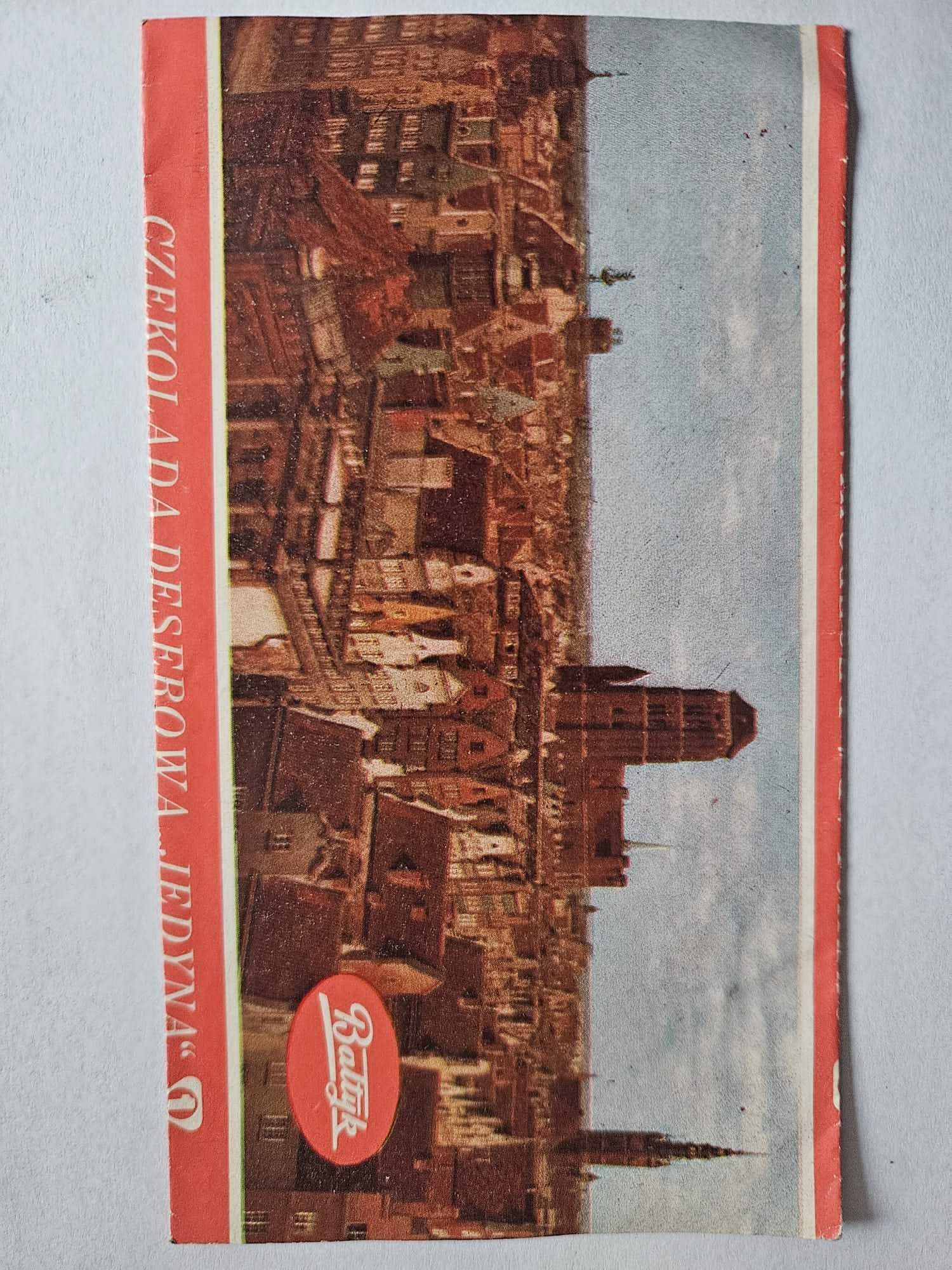 Czekolada Bałtyk etykieta