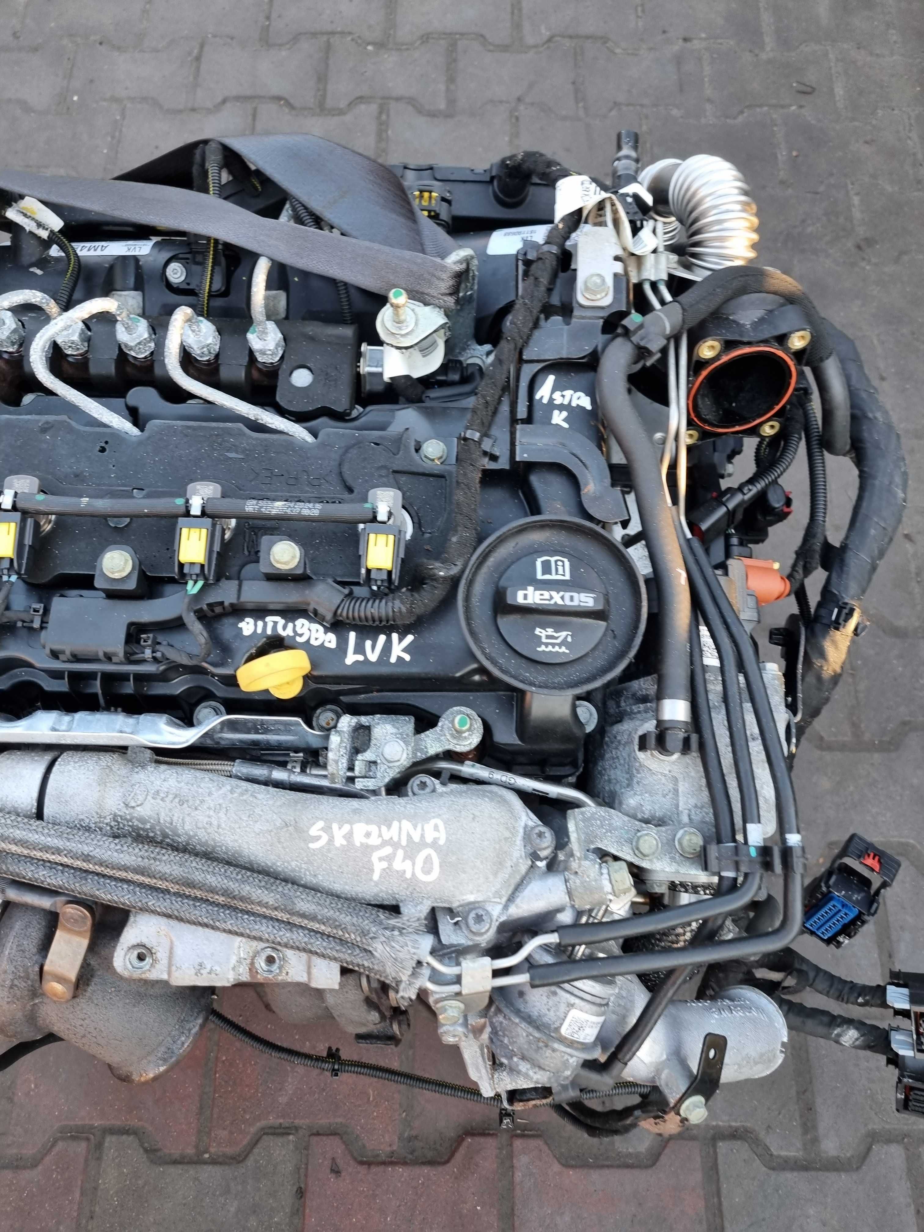 Opel Astra K Silnik 1.6CDTI LVK BiTurbo 65000KM Przebiegu B16DTR