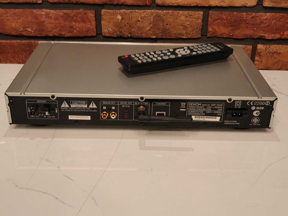 DENON DNP-720AE Znakomity odtwarzacz sieciowy + tuner radiowy