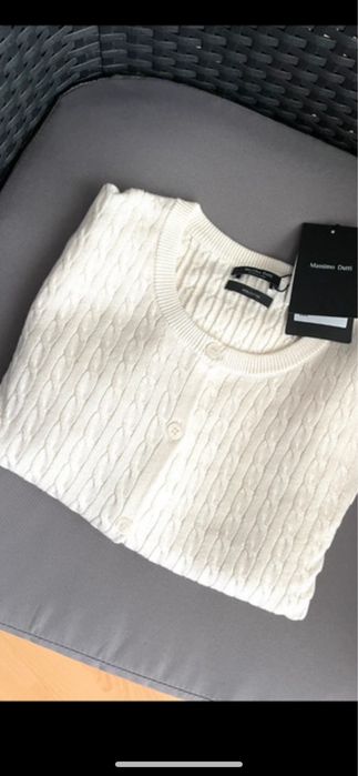 Warkoczowy sweterek Massimo Dutti