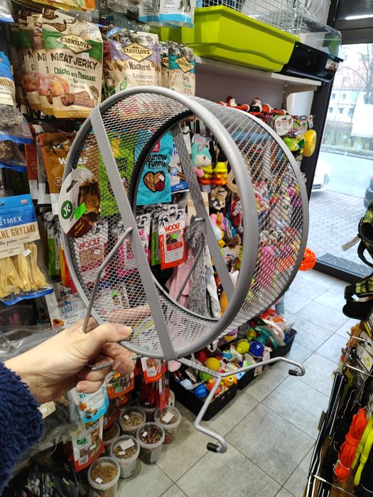 Dużo karuzela kołowrotek chomik koszatniczka średnica 25 cm
