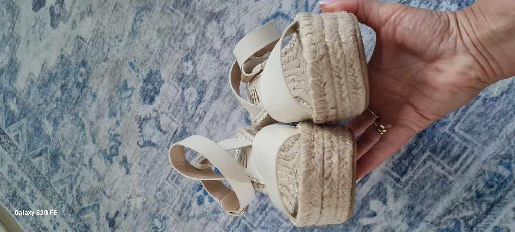 Sandały Zara nowe espadryle na koturnie rozmiar 36