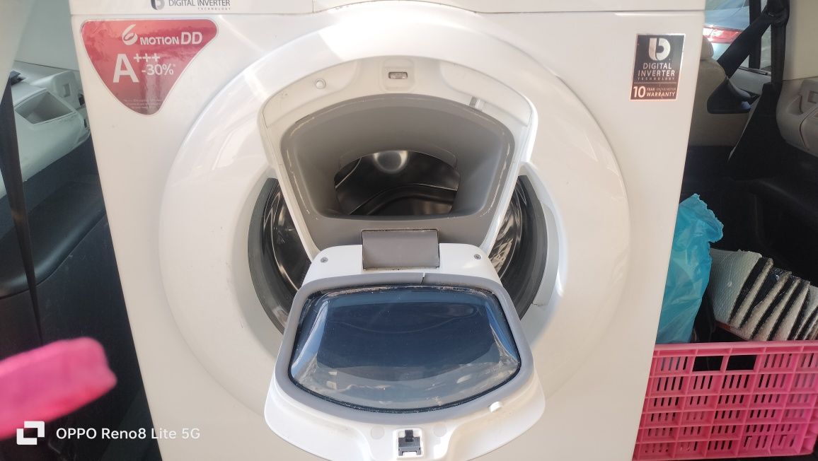 Máquina de lavar roupa Samsung eco bubble 9kg  1400rpm motor inverter