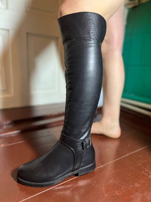 Сапоги шкіряні жіночі