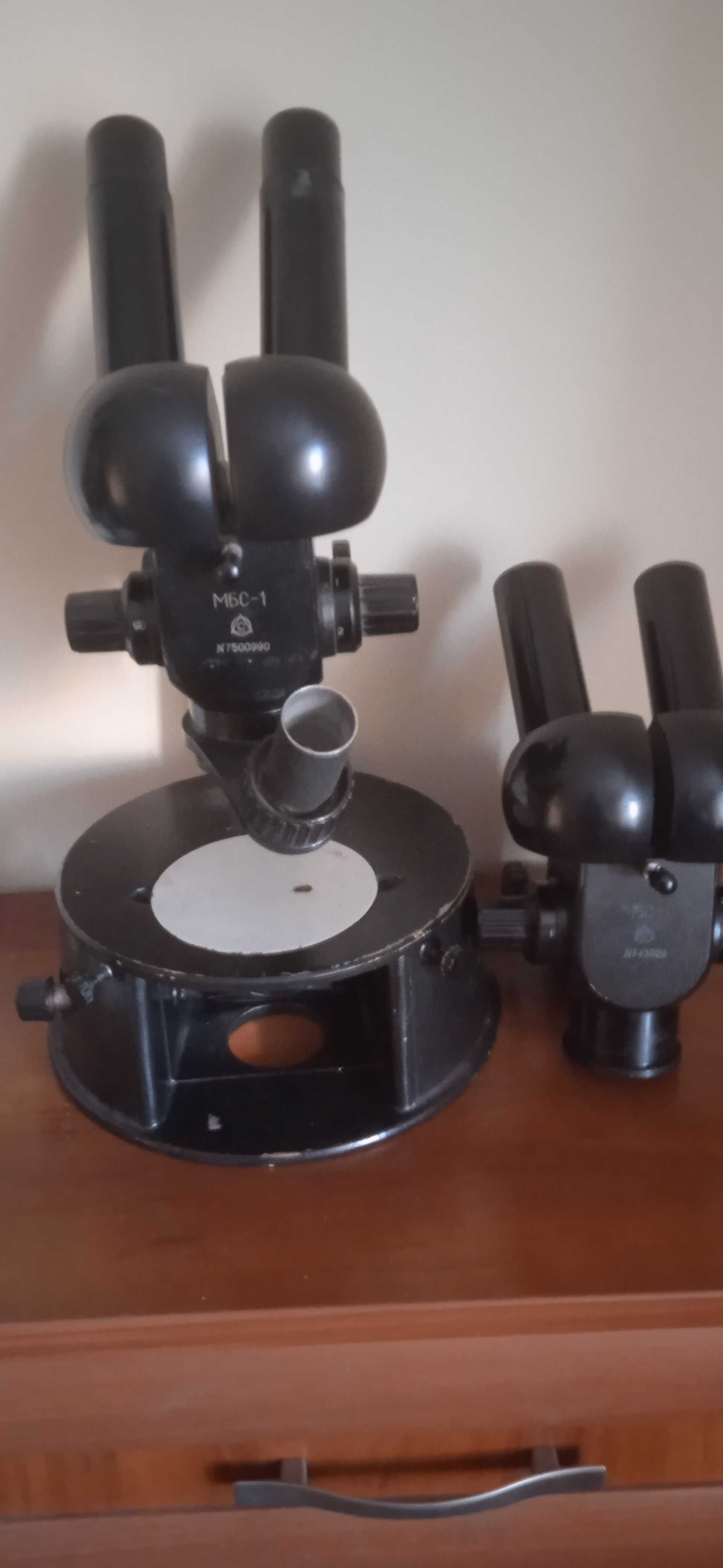 советский бинокулярный стерео микроскоп МБС-1