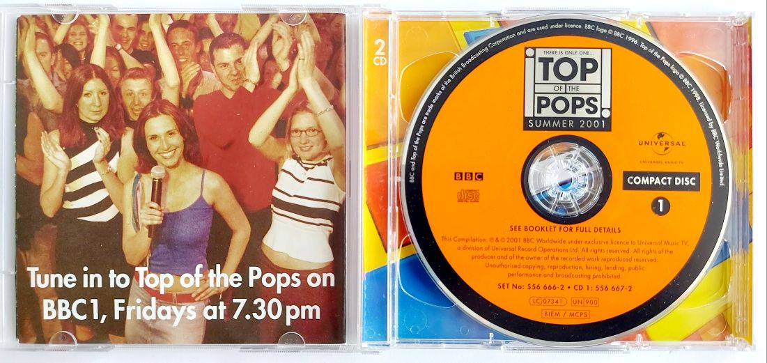 Top Of The Pops 2CD 2001r Emma Bunton Alsou Ash U2 Schiller Fatboy Sli