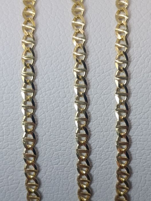 Ładny złoty łańcuszek o splocie Gucci złoto próby 585° 14k