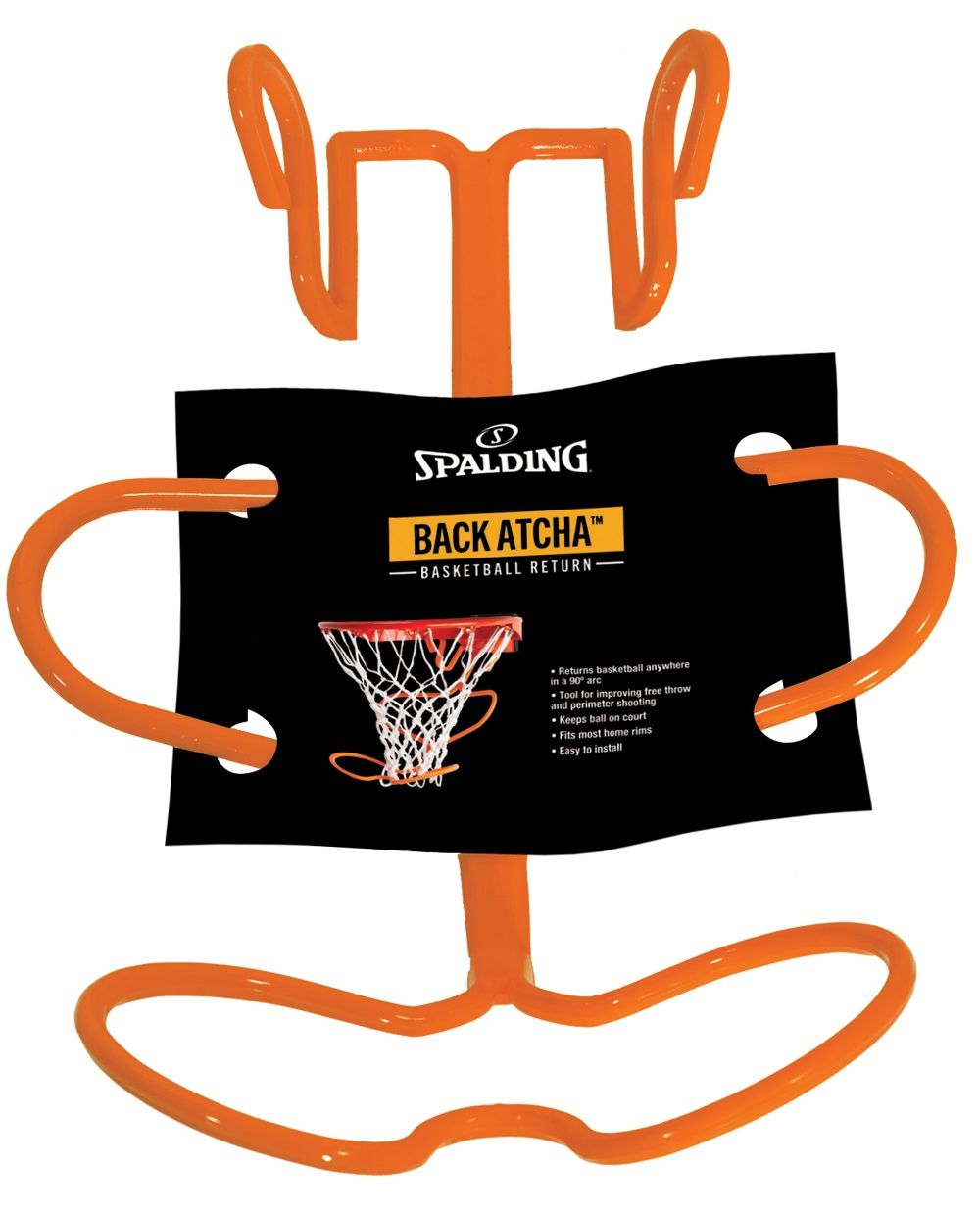 Podajnik piłek do koszykówki SPALDING Pomarańczowy