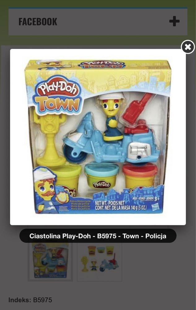 Play Doh zestaw zabawek Policja + ciastolina