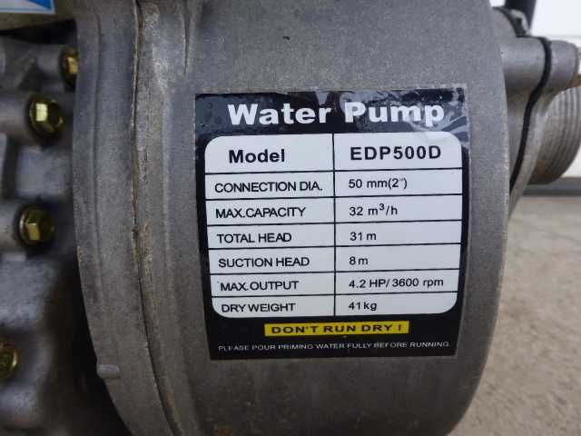 Motopompa spalinowa do czystej wody EDP500D 32 m3/h