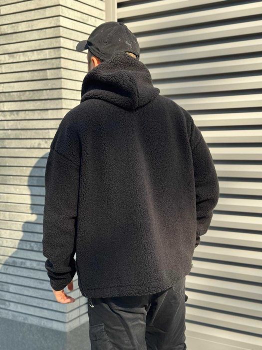 Тепла чоловіча куртка-худі флісова